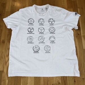 Adidas Wold Cup‎ Footballs T-Shirt Mens Size XXL Jabulani Teamgeist Brazuca 2018